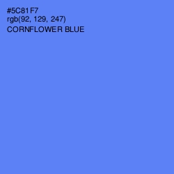 #5C81F7 - Cornflower Blue Color Image