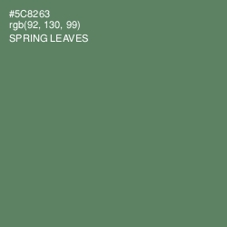 #5C8263 - Spring Leaves Color Image