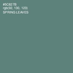 #5C827B - Spring Leaves Color Image