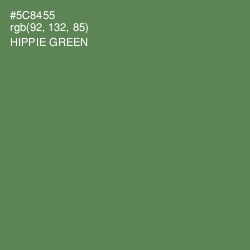 #5C8455 - Hippie Green Color Image