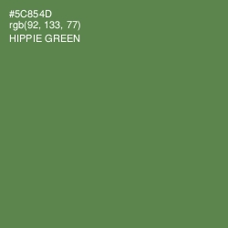 #5C854D - Hippie Green Color Image
