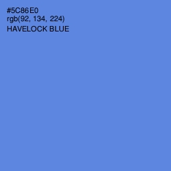#5C86E0 - Havelock Blue Color Image