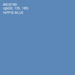 #5C87B9 - Hippie Blue Color Image