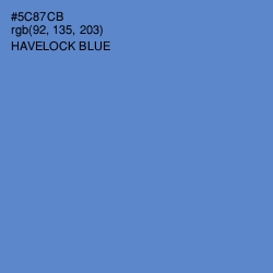 #5C87CB - Havelock Blue Color Image