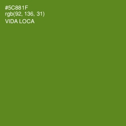 #5C881F - Vida Loca Color Image
