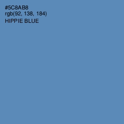#5C8AB8 - Hippie Blue Color Image