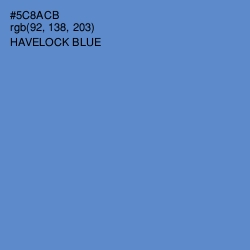 #5C8ACB - Havelock Blue Color Image