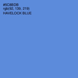 #5C8BDB - Havelock Blue Color Image