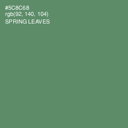 #5C8C68 - Spring Leaves Color Image