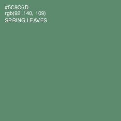 #5C8C6D - Spring Leaves Color Image