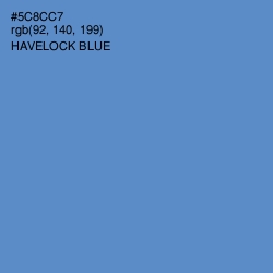 #5C8CC7 - Havelock Blue Color Image