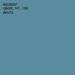 #5C8D9F - Smalt Blue Color Image