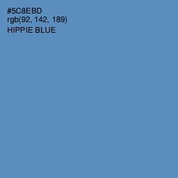 #5C8EBD - Hippie Blue Color Image
