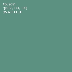 #5C9081 - Smalt Blue Color Image