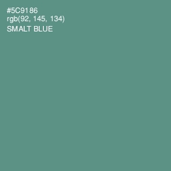 #5C9186 - Smalt Blue Color Image