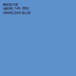 #5C91CB - Havelock Blue Color Image