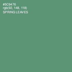 #5C9476 - Spring Leaves Color Image