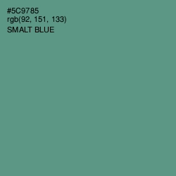 #5C9785 - Smalt Blue Color Image