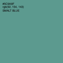 #5C9A8F - Smalt Blue Color Image