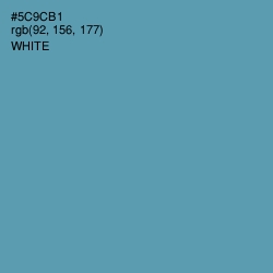 #5C9CB1 - Hippie Blue Color Image