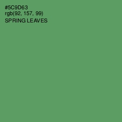 #5C9D63 - Spring Leaves Color Image