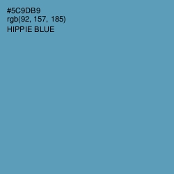 #5C9DB9 - Hippie Blue Color Image