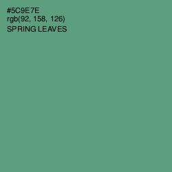 #5C9E7E - Spring Leaves Color Image