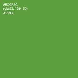 #5C9F3C - Apple Color Image