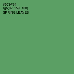 #5C9F64 - Spring Leaves Color Image