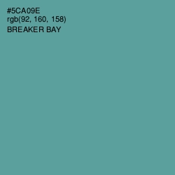 #5CA09E - Breaker Bay Color Image