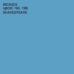 #5CA0C6 - Shakespeare Color Image