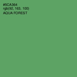 #5CA364 - Aqua Forest Color Image