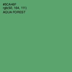 #5CA46F - Aqua Forest Color Image