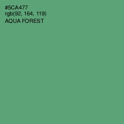 #5CA477 - Aqua Forest Color Image