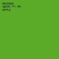 #5CAB28 - Apple Color Image