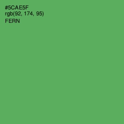 #5CAE5F - Fern Color Image