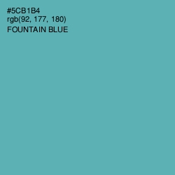 #5CB1B4 - Fountain Blue Color Image