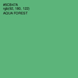 #5CB47A - Aqua Forest Color Image