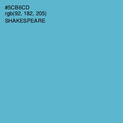 #5CB6CD - Shakespeare Color Image