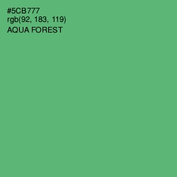 #5CB777 - Aqua Forest Color Image