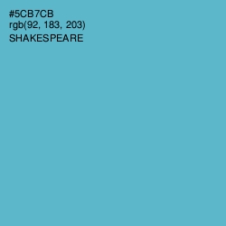 #5CB7CB - Shakespeare Color Image