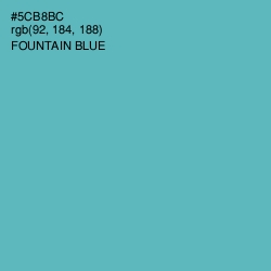 #5CB8BC - Fountain Blue Color Image