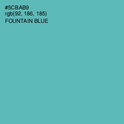 #5CBAB9 - Fountain Blue Color Image