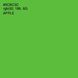 #5CBC3C - Apple Color Image