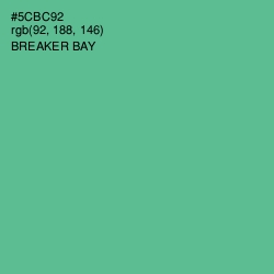 #5CBC92 - Breaker Bay Color Image