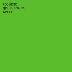 #5CBD2C - Apple Color Image