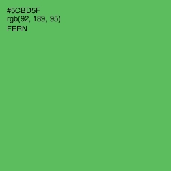 #5CBD5F - Fern Color Image