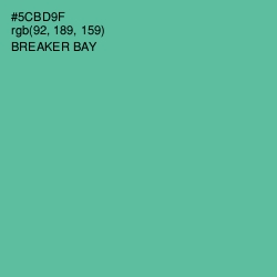 #5CBD9F - Breaker Bay Color Image