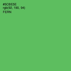 #5CBE5E - Fern Color Image