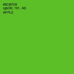 #5CBF28 - Apple Color Image